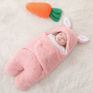 Thickened Cashmere Cartoon Baby Quilt With Warm Design