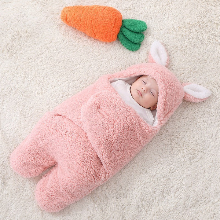 Thickened Cashmere Cartoon Baby Quilt With Warm Design
